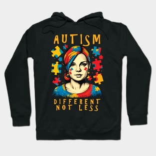 Different Not Less | Autism Awareness Positive Quote Hoodie